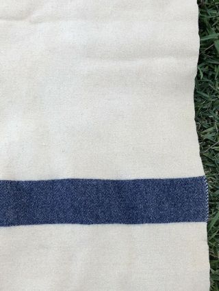 Vintage WWII US Navy Medical Department 100 Wool blanket 5