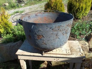 Rare D R Sperry Batavia Ill Antique Cast Iron Cauldron Rendering Pot Bean