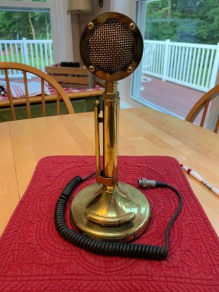 Vintage Astatic Golden Eagle D - 104 Microphone.