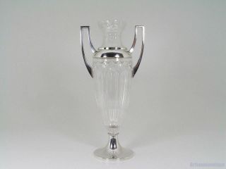Wmf & Cut Crystal Amphora Vase 1910