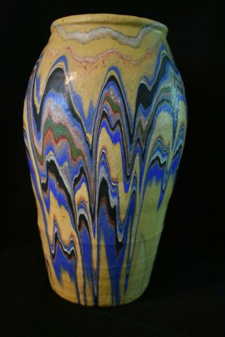 Large Vintage Roadside Ozark Tourist Pottery Planter Vase 14 