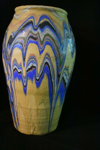 Large Vintage Roadside Ozark Tourist Pottery Planter Vase 14 