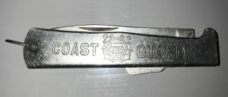 Vintage U.  S.  Coast Guard (uscg) Folding Knife W/locking Blade.