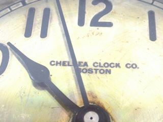 WWII Era Chelsea Clock Co.  Boston Ship Clock U.  S.  Maritime Commission 3