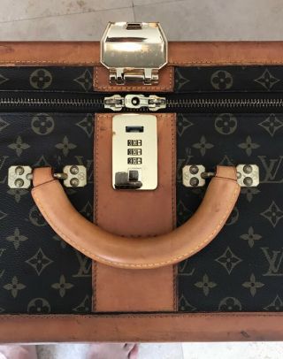 RARE AUTHENTIC VINTAGE LOUIS VUITTON HARD TRUNK STRATOS 80 SUITCASE LUGGAGE 2