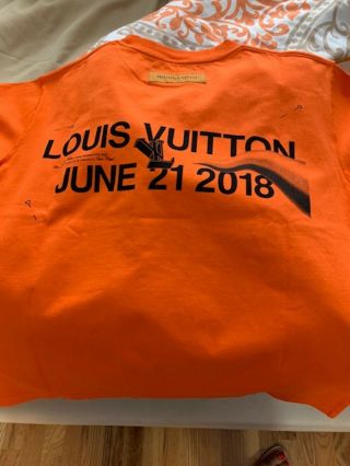 Rare: Louis Vuitton X Virgil Abloh Ss19 Limited Edition Unisex T - Shirt - Orange