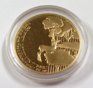 1989 Israel Independence Day Commemorative 1/2 Oz.  Gold Proof Coin - Rare