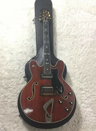 Ovation Thunderhead Deluxe Vintage Semi - Hollow Body Electric Guitar