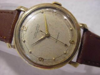 Vintage Gold Fd Large Antique Art Deco Ulysse Nardin Chronometer Automatic Watch