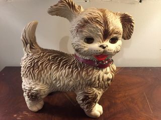 Vintage Sleepy Eye Dog Squeaky Dog Edward Mobley Co Arrow Rubber & Plastic Corp