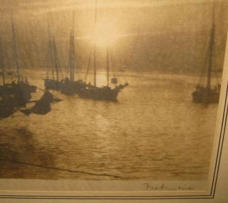 Antique FREDERIC AMBRISTER ' The Sponge Fleet ' NASSAU BAHAMAS Sailboat Photograph 10