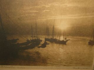 Antique FREDERIC AMBRISTER ' The Sponge Fleet ' NASSAU BAHAMAS Sailboat Photograph 6