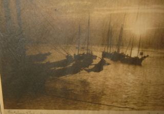 Antique FREDERIC AMBRISTER ' The Sponge Fleet ' NASSAU BAHAMAS Sailboat Photograph 7