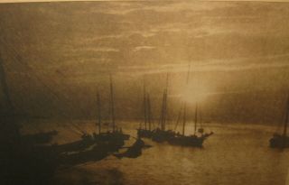 Antique FREDERIC AMBRISTER ' The Sponge Fleet ' NASSAU BAHAMAS Sailboat Photograph 8