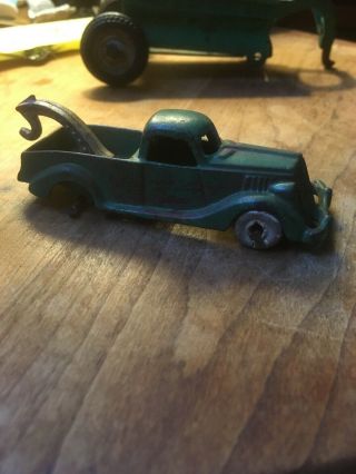 Cast Iron Hubley 2222 Tow Truck All,  3 - 1/2”,  1930’s