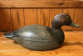 Antique Mason Premier Drake Redhead Decoy Op