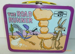1970 Vintage The Road Runner Metal Lunch Box - - Looney Tunes