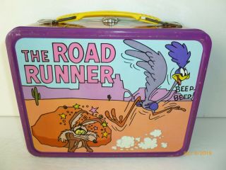 1970 Vintage THE ROAD RUNNER Metal LUNCH BOX - - Looney Tunes 2