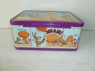 1970 Vintage THE ROAD RUNNER Metal LUNCH BOX - - Looney Tunes 4