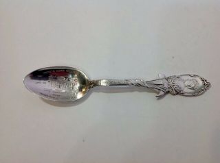 Sterling Silver Souvenir Spoon Mrs.  Palmer Potter.  Nebraska Hammer April 29 1893