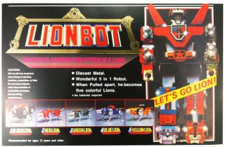 Voltron Lionbot 1980 Vintage Die Cast Taiwan Version Toy Robot Figure