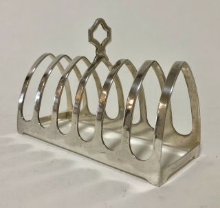 Large Good Quality Antique Solid Sterling Silver Toast Rack 1956 Viner Sheffield 3