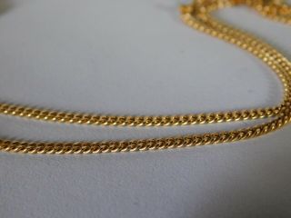 9ct Gold Flat Curb Neck Chain Necklace