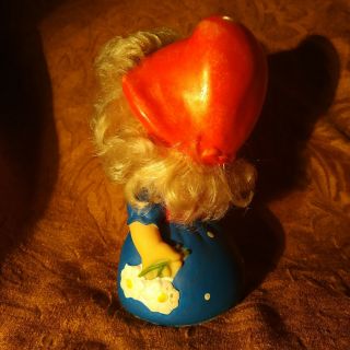 Vintage Rare Authentic Russian Rubber Toy Doll - Red Cap Girl - 7.  5 in - USSR 4