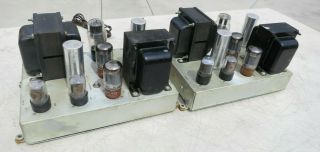 Baldwin 5881 Mono Pair Stereo Tube Amp Vintage Tubes Stancor A - 8072 Xformers