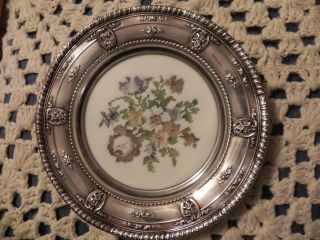 ROSE POINT BY WALLACE STERLING PLATE 10 INCH 6510 NO MONOGRAM 4