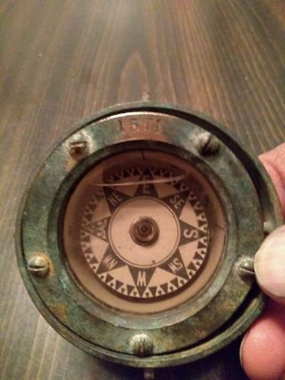 Vintage Sestrel Marine / Boat/ Ships Compass Has Numbers 1571