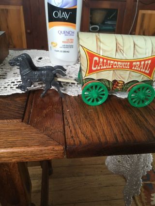 Us Metal Toy Tin Wagon And Horses