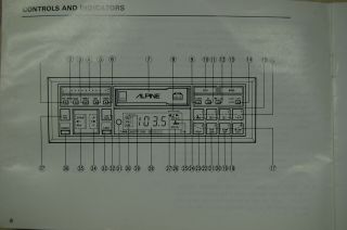 Vintage Alpine 7374 am/fm cassette car stereo Lamborghini Ferrari Rare OLD 12