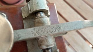 Swedish L.  M.  Ericsson antique morse telegraph ericsson coder key 8