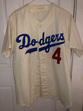 Vintage Dodgers Jersey 4 Duke Snider Mitchell And Ness Fits Large