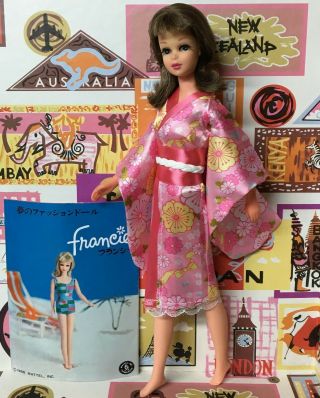 Yes it ' s Vintage COME SEE Barbie Cousin Japanese Exclusive Francie Doll byApril 7