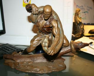 Doc Savage Ultra Rare Bronze Statue 107 Of 295 Castings Grafitti Designs