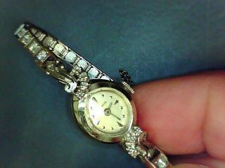 14kt White Gold Ladies Wittnauer Diamond Watch