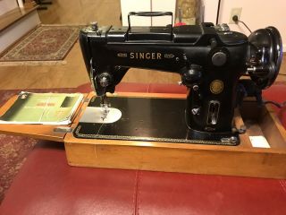 Rare Antique Black Singer 319k Sewing Machine
