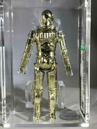 C - 3PO Kenner Vintage Star Wars Loose AFA 80,  NM 1977 HK ROTJ ESB POTF Gold 2