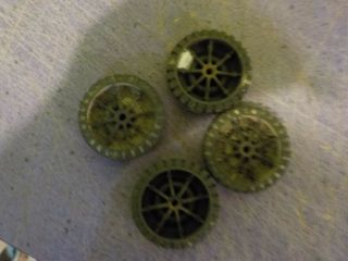 tonka ford or dodge truck set of 4 plastic tires 4