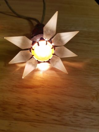 Vintage 1930s MATCHLESS FROSTED WONDER STAR Series 200 Christmas Lights RARE 12