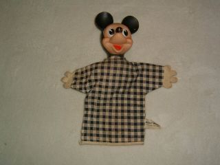 Rare.  Vintage.  Walt Disney Prod.  Mickey Mouse Hand Puppet