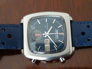 Vintage mens Seiko Monaco automatic chronograph 7016 - 5001 excelent 8