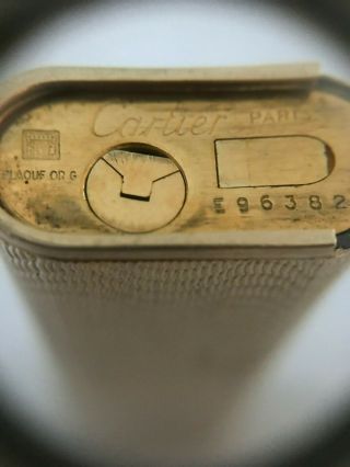 Rare Vintage Authentic Cartier Solid 18K Gold Cigarette Lighter 5