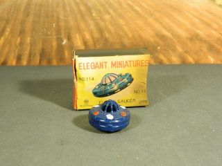 Diecast Old Vintage Japan Linemar Elegant Miniatures No.  114 Flying Saucer