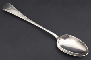 Large Antique Mid 19thC Charles Kennard Sterling Silver Stuffing Serving Spoon 3