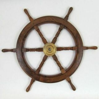 Ship Wheel Wooden 30 " D Wooden Ship Wheel Pirate Decor Nautical