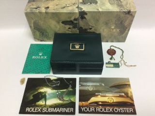 Rolex Vintage 80s Submariner 16800 Watch Box Set,  Anchor,  Tags,  Booklets,  Cert Book 2