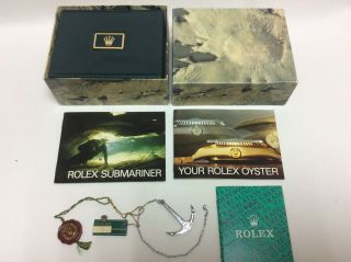 Rolex Vintage 80s Submariner 16800 Watch Box Set,  Anchor,  Tags,  Booklets,  Cert Book 8